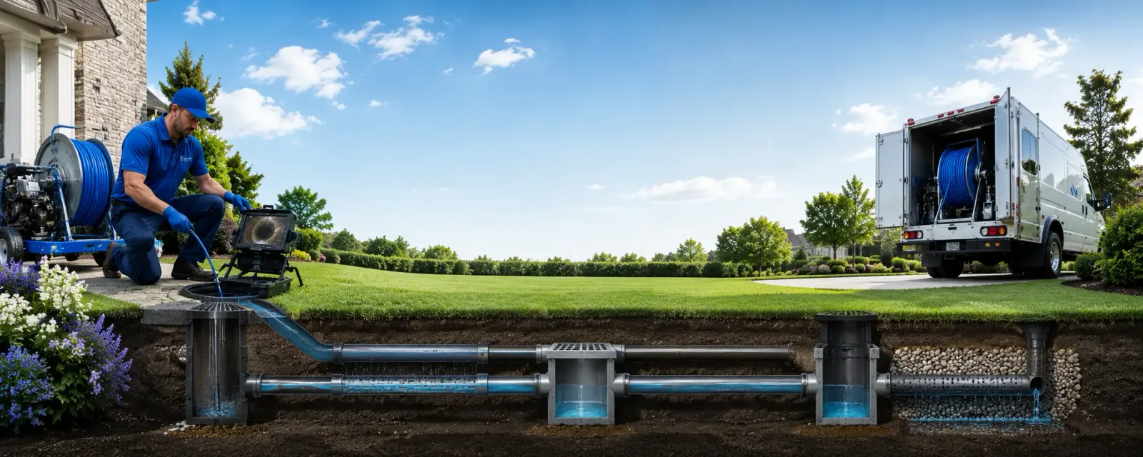 Outdoor drain cleaning information for Ahmeek, MI